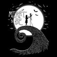 thumbnail image 2 of Men's The Nightmare Before Christmas Halloween Jack Skellington Sally Meant to Be Sweatshirt Black 2X Large, 2 of 4