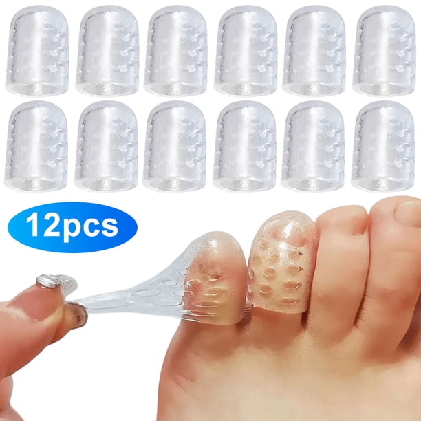 2 Uds. Protectores Dedos Los Pies Resina Silicona Transpirable Elasticidad para El Cuidado