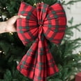 thumbnail image 3 of Red Velvet Wreath Bows, Christmas Tree Bow, Bow Ties, Xmas Decorative Bows for Home Ornament Decoration, Christmas Party Wedding 9.84 * 18.89 in(25*48 CM), 3 of 7