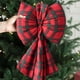 thumbnail image 4 of Adornos navideños, adornos para árboles de Navidad, regalos navideños, decoración navideña, gran colgante de lazo coreano, lazo tridimensional de terciopelo rojo, decoración para árbol de Navidad, dec, 4 of 6