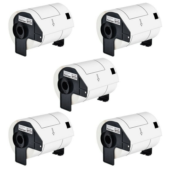 GREENCYCLE (5 Roll,180 Labels/Roll) Compatible for Brother DK-1247 DK1247 4.07'' x 6.4'' (103mm x 164 mm) Die-cut Large Shipping Address Mailing White Paper Labels for QL-1100 QL Label Printer
