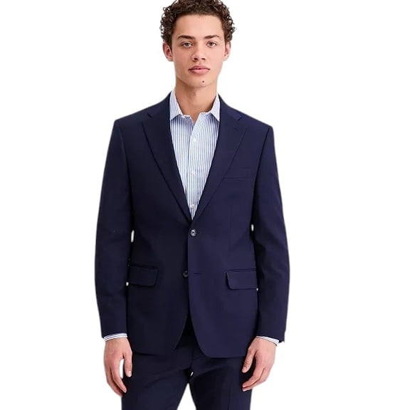 Tommy Hilfiger Mens Modern fit Wool Suit Jacket Blazer 44 R Navy Blue Solid