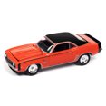 thumbnail image 4 of Johnny Lightning 1/64 Scale 1969 Chevrolet Camaro SS Orange and 1967 Chevrolet Camaro SS Royal Plum Diecast Model Car Set of 2, 4 of 5