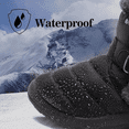 thumbnail image 4 of CHICVOMEY Comfort Winter Snow Boots for Women Waterproof Short Booties with Warm Fur Lined Slip On Ankle Boots for Indoor & Outdoor, 4 of 8
