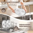 thumbnail image 4 of Walchoice 12 Inch Pizza Pan Set of 2, Stainless Steel Pizza Pan Tray, Reusable Metal Round Pizza Plate for Baking Serving Roasting, Healthy & Heavy-duty, Easy to Clean & Release, 4 of 7