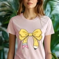 thumbnail image 5 of Cute Pencil with Pink Bow Teacher Shirt – Star Print Design, Light Blue, Size 2XL, 5 of 6