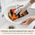 thumbnail image 5 of 2 Pcs Funny Kitchen Towels,Halloween Black Cats and Pumpkins Pattern Microfiber Dish Towels,Kitchen Tea Towels,Kitchen Towel Set (18" X 26"), 5 of 7