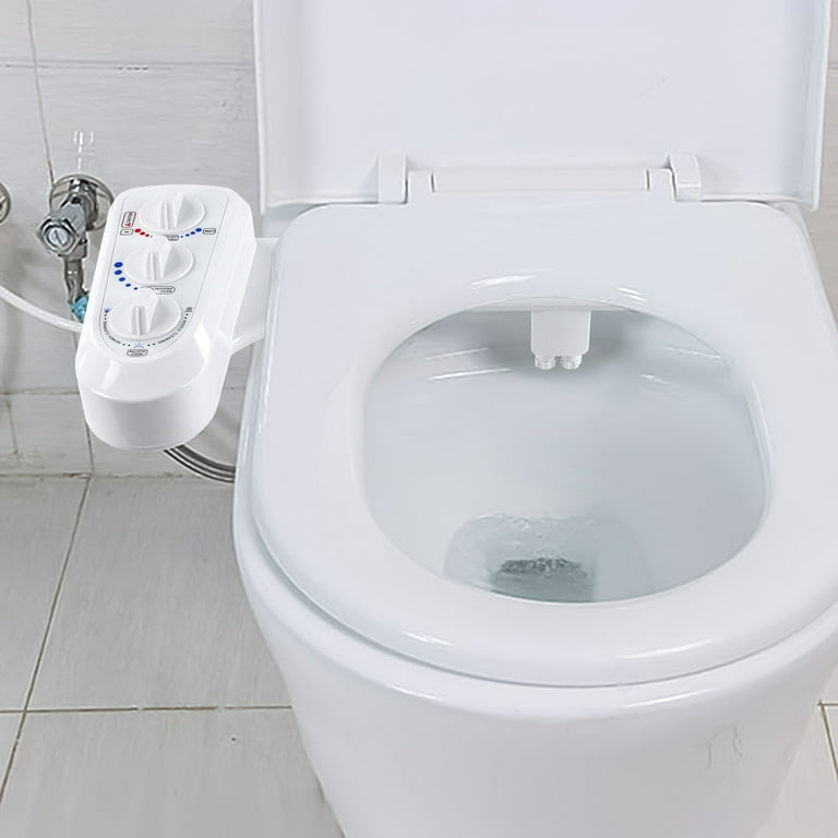 Ausyst Gardening Tools Bidet Toilet Seat Attachment & Fresh Water Sprayer  (Cool & Warm Temperature Control,Dual-Nozzle  Cleaning,Non-Electric,Adjustabl-e Pressure,Female Wash) Clearance 