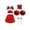 A Red, variant on TiaoBug Kids Girls Cheerleading Uniform Halloween Party Outfit Cheer Leader Costume with Pom Poms B Red 12