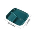 thumbnail image 3 of kkbbma Unbreakable Divided Plates 10 Inch, 3 Compartment Square Reusable Kids Dinner Plate, Microwave And Dishwasher Safe, Perfect For Kids And Adults, 3 of 6