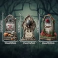 thumbnail image 3 of Fall Danhjin Halloween Decorations Outdoor, Tombstone Outdoor Halloween Decor Set, Haunted Graveyard Scenes for Yard, Porch, Spooky Halloween Yard Decorations, 3 of 5