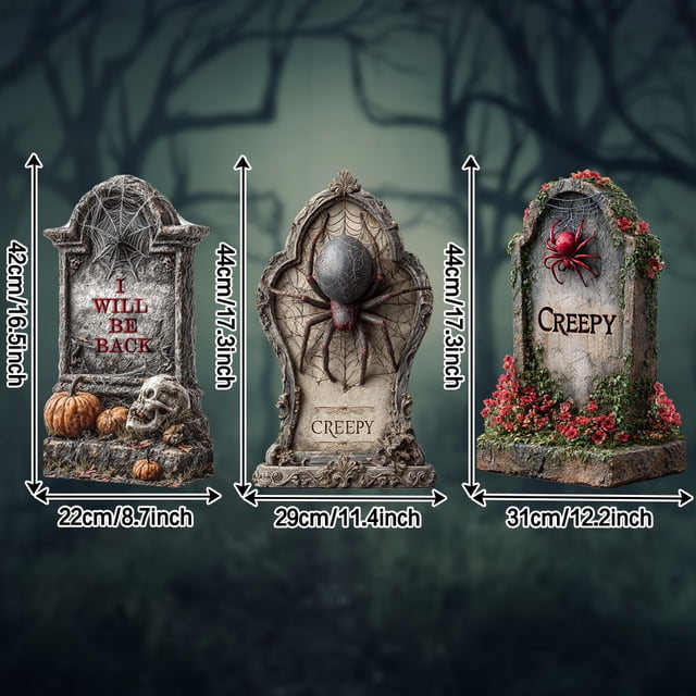 Yhmxh Home Decor Holy Festival Outdoor Courtyard Cemetery Tombstone Garden Sign Welcome Home Decorations Spring Decor