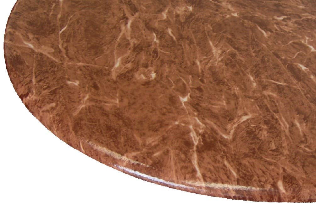 Table Cloth Round 36 Inch To 48 Inch Elastic Edge Fitted Vinyl Table
