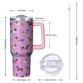thumbnail image 3 of 40oz Dog Spill Proof Travel Tumbler with Handle and Straw – Double Insulated Coffee Mug Gift for Dog Enthusiasts and Travelers, 3 of 5