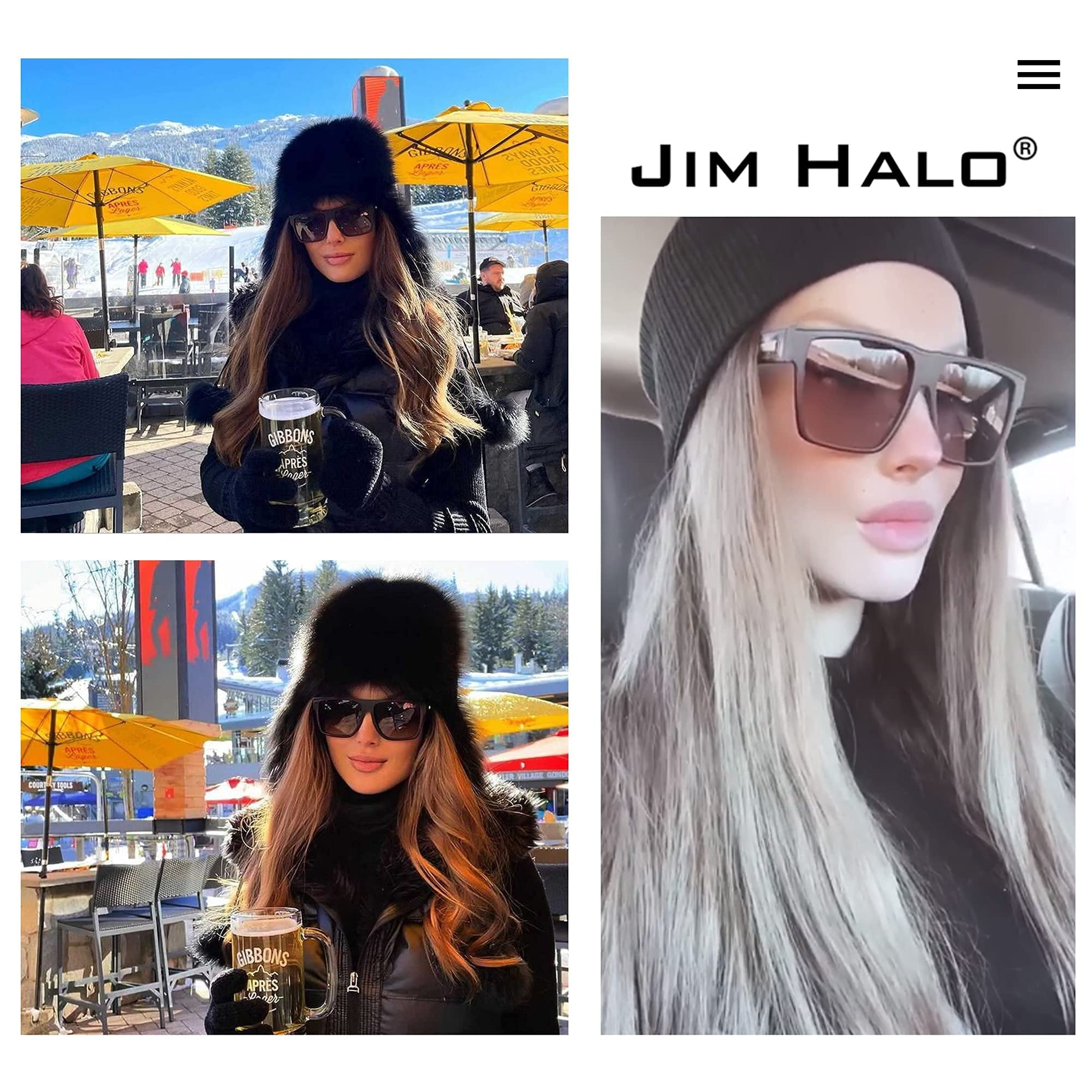 Jim Halo Recycled Polarized Sport Sunglasses Men Women, Classic