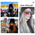 thumbnail image 3 of JIM HALO Retro Polarized Sunglasses Men Women Flat Top Square Driving Glasses(Tortoise Frame / Polarized Brown Lens ), 3 of 7