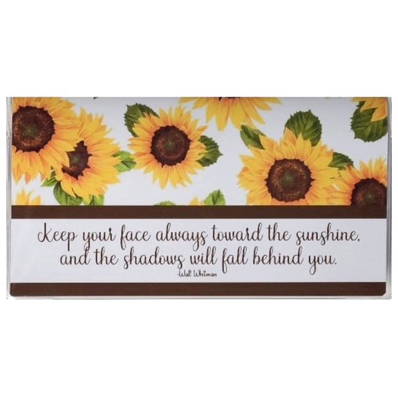 2 Year Sunflower Sunshine Floral Pocket Calendar 2026-2027 Planner with Note Pad USA Made by WINGS Craft