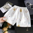 thumbnail image 2 of Girls Summer Casual Plaid Shorts Breathable Loungewear Sleepwear Comfortable Toddler Kids Pants For Daily Wear, 2 of 3