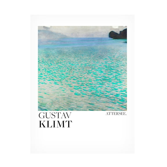 Canvas Wall Art - Pictufy 'Attersee 1900 Poster' Wall Art for Living Room, Bedroom, or Office D?cor by Trademark Fine Art - 14 x 19 Inches