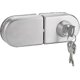 thumbnail image 1 of 10~12mm Stainless Steel Door Lock Anti-theft Security Lock Frameless Push Sliding Door Lock With Key, 1 of 5