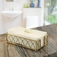 thumbnail image 3 of LINEN FEEL DISPOSABLE MONOGRAMMED GUEST TOWELS | Initial “C” | 24 pc | for Upscale Wedding and Dining (Ivory/Gold), 3 of 5