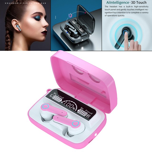 Auriculares inalámbricos inteligentes con linterna y espejo Estéreo de graves profundos Micrófono incorporado Auriculares estéreo para iOS con espejo