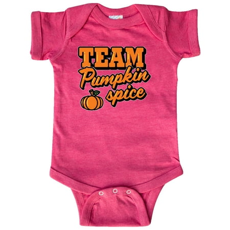 

Inktastic Team Pumpkin Spice with Cute Pumpkin Gift Baby Boy or Baby Girl Bodysuit