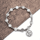 thumbnail image 2 of Pulsera Con Medalla Católica De San Benito Y Rosario Cruzado Xtellar plateado, 2 of 4