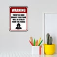 thumbnail image 3 of Portrait Round Plus Warning There's A High Chance Your Food Will Be Stolen From The Fridge Wall or Door Sign - Large, 3 of 6