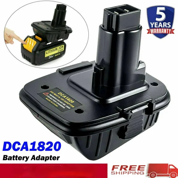 DCA1820 Adapter For DeWalt 20V Li-Ion Battery DCB206 To 18V NiCad NiMh Battery
