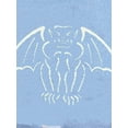 thumbnail image 5 of Okbabeha Women's V Neck Sweaters, Heart Long Sleeve Bat Print Loose Knit Tops, 5 of 9
