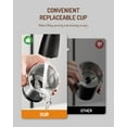 thumbnail image 5 of GDOR Super Silent Coffee Grinder Electric, Coffee Bean Grinder, Espresso Grinder with 1 Removable Stainless Steel Bowl, 5 of 6