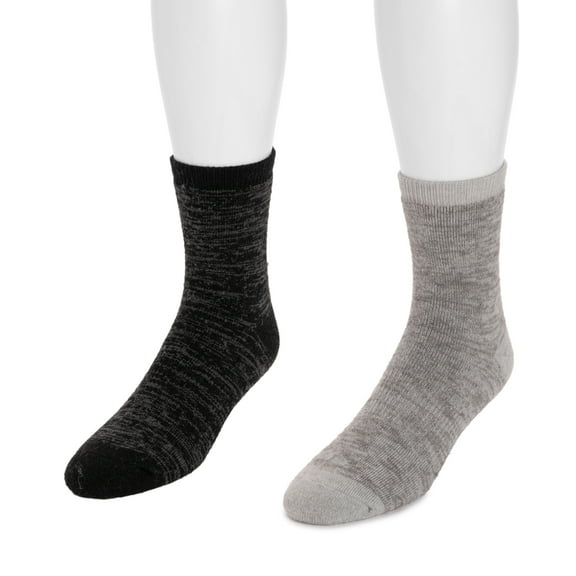 MUK LUKS Men's Wool 6 Inch Socks (2 Pair Pack)