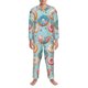 thumbnail image 3 of Fotbe Colorful Donut Pijama de Hombre con Estampado de Manga Larga, Conjunto de 2 Piezas, Ropa de Dormir Suave y Cómoda con Bolsillos-XX-Large, 3 of 7