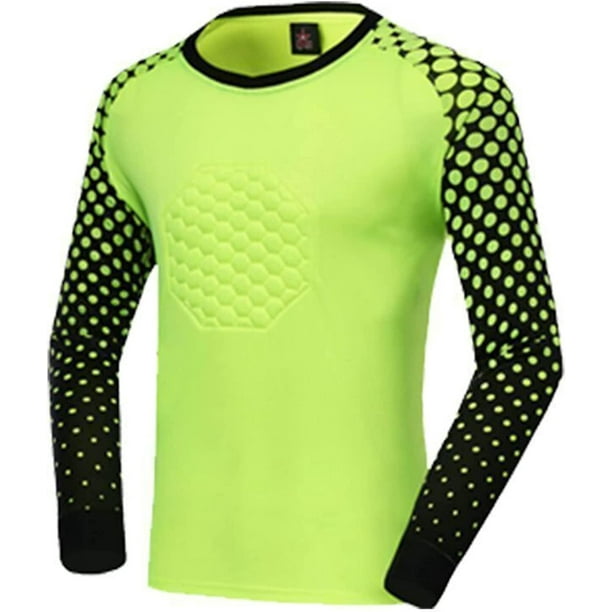 CebDs Youth Boys Soccer Goalie Shirt Padded Goalkeeper Jersey Kids