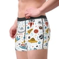 thumbnail image 2 of Fotbe Cartoon Space Men’s Total Support Pouch Boxer Briefs, X-Temp Cooling, Moisture-Wicking Underwear, Regular, Long-leg and Trunk-X-Large, 2 of 6