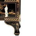 thumbnail image 7 of Oriental Furniture Black Lacquer Secretary Desk - Royal Ladies, 7 of 7