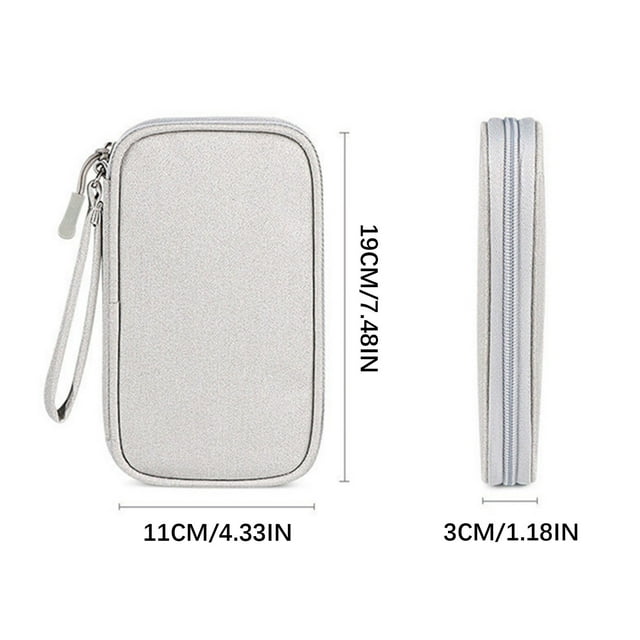 Birdeem Digital Accessory Data Cable Storage Bag, Portable Storage, Travel Power Bank Phone Hard Drive Protection Case, Storage Bag