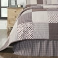 thumbnail image 2 of VHC Brands, Florette Plaid Queen Bed Skirt, Brown, 60x80, 2 of 5