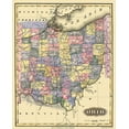 thumbnail image 2 of Lucas 15x18 Gold Ornate Wood Framed with Double Matting Museum Art Print Titled - Ohio - Lucas 1823, 2 of 4