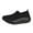 Black, variant on Women's Orthopedic Platform Chunky Slip on Sock Walking Shoes with Arch Support Comfortable Casual Knit Orthotic Non Slip Work Nursing Sneakers Pink Size 9.5