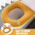 thumbnail image 4 of FOMIYES 3Ud Cubierta De Asiento De Inodoro Suave Y Acolchada Con Material Lavable Para, 4 of 7