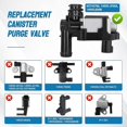thumbnail image 2 of Vapor Canister Purge Valve Solenoid - EVAP Vapor Canister Vent Valve Compatible, 2 of 5