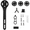 Black, variant on Mosiee Bike Computer Mount for Road Bike Integrated Handlebar for Garmin for Bryton Rose Red