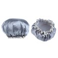 thumbnail image 1 of STARTIST 2 Pcs Bonnets de Douche Réutilisables pour Femmes Imperméables Bonnets de Bain Gris, 1 of 5