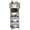 Rustic Brown and Black, variant on 4-tier Pot Rack Rustic Brown and Black Pots And Pans Organizer For Kitchen Corner Storage