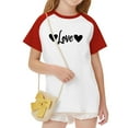 thumbnail image 6 of KyCheLot Short Sleeve Shirt for Boys Girls Print Stretchy Lightweight Crewneck T Shirts Valentines Day 3-14 Years, 6 of 7