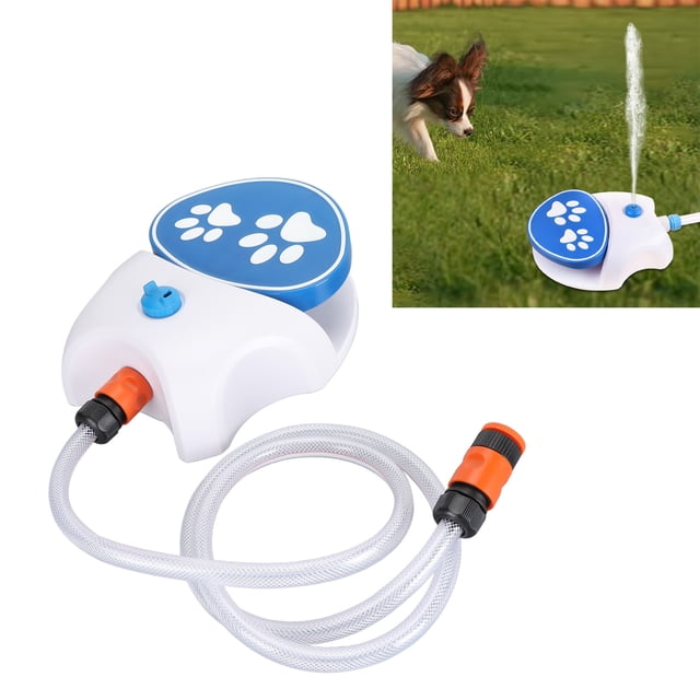 Fuente De Agua Para Perros, 2 Modos De Dispensación De Agua Dispensador De Agua Para Perros Sensible Automático Conveniente Conexión Fácil Activada Con Pata Para Mascotas Para