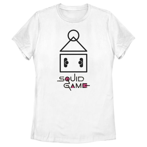 Women's Squid Game Icons Graphic Tee White X Large