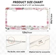 thumbnail image 3 of GZHJMY Pink Flowers License Plate Frame 2 Pack 2 Holes Car Aluminum License Plate Holder Automotive Parts Decoration Universal with Screw Caps Cover, 3 of 7